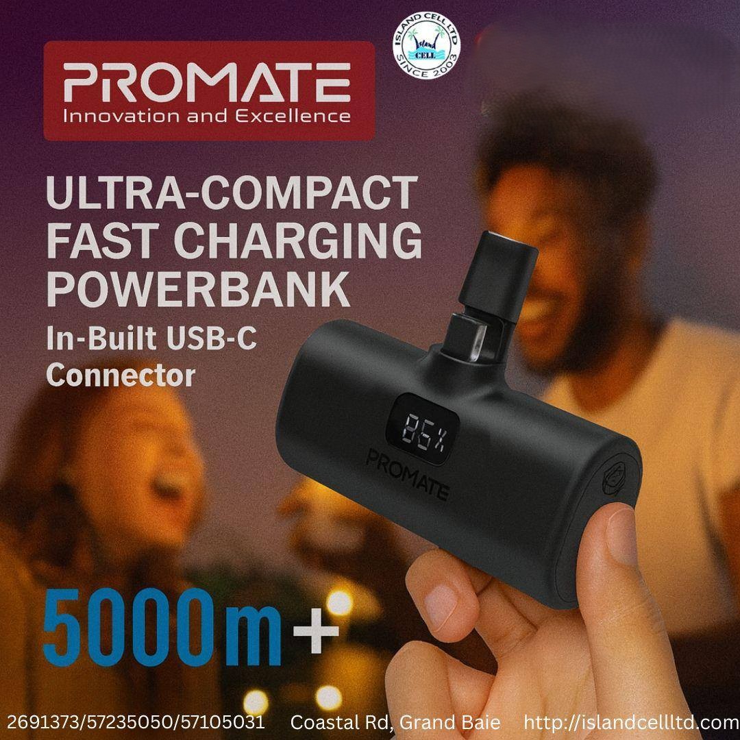 Promate PowerUp-C Ultra-Compact Fast Charging Power Bank
